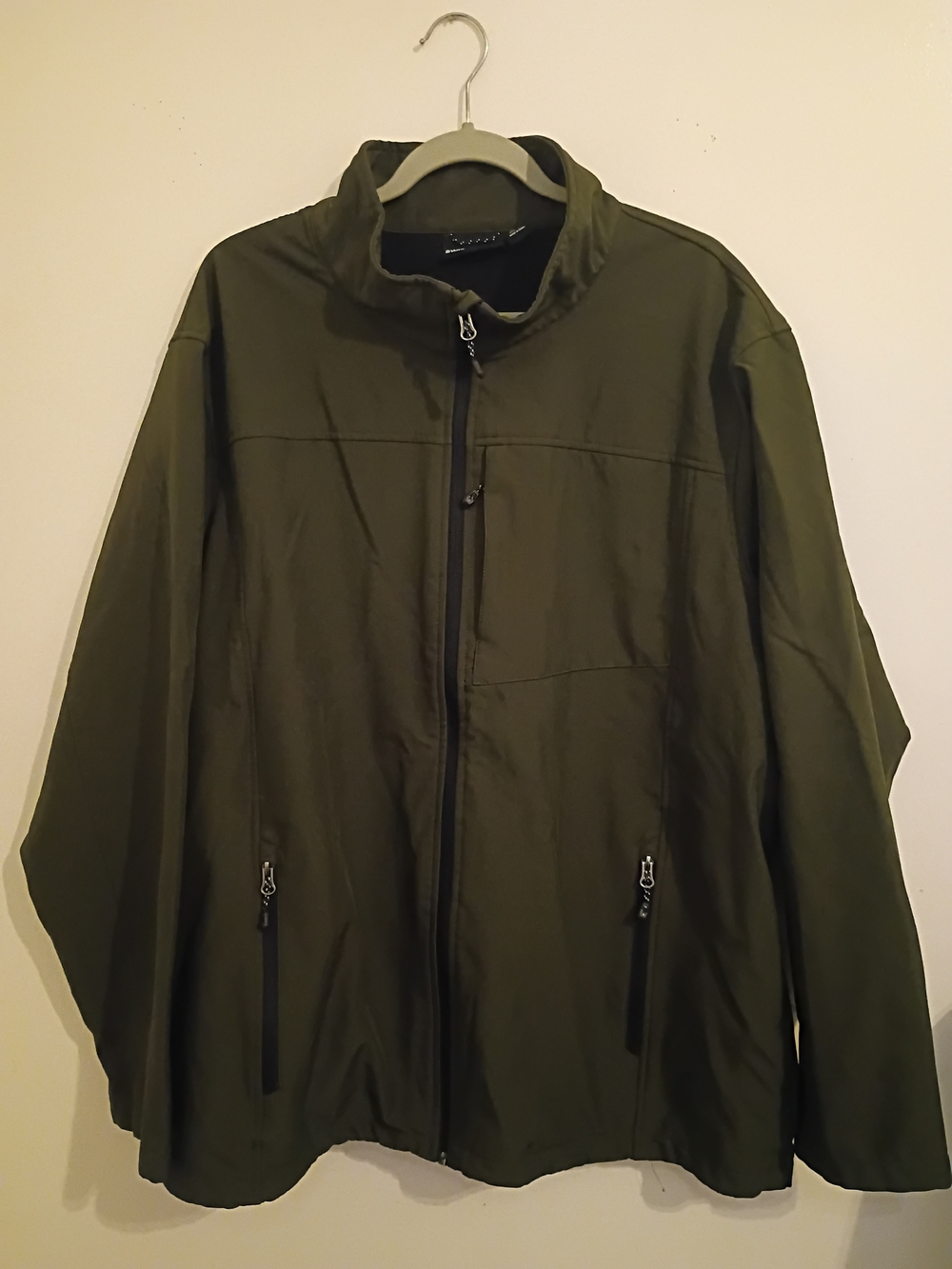 Swiss Tech Olive Green Windbreaker Jacket Sz 2X/2XG